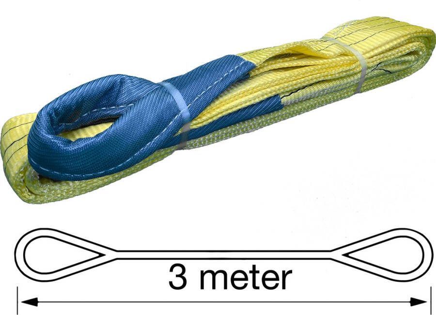 TETRA Tools TETRA Hijsband Werklast 3 Ton Lengte 3 Meter Hijsbanden Heffen Hijsen