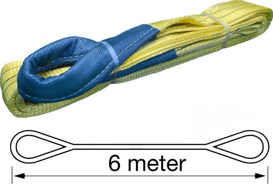 TETRA Tools TETRA Hijsband Werklast 3 Ton Lengte 6 Meter Hijsbanden Heffen Hijsen
