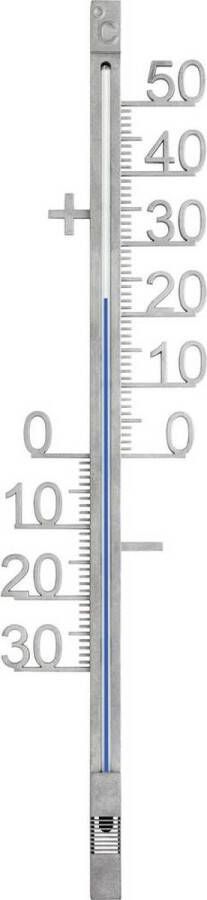 Express Buitenthermometer metaal zilverkleurig 41 cm