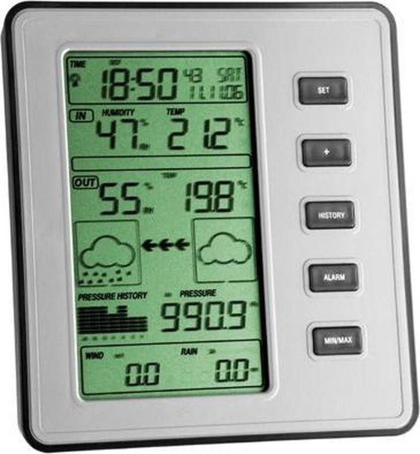 TFA-Dostmann 35.1077 digitale weerstation Zilver