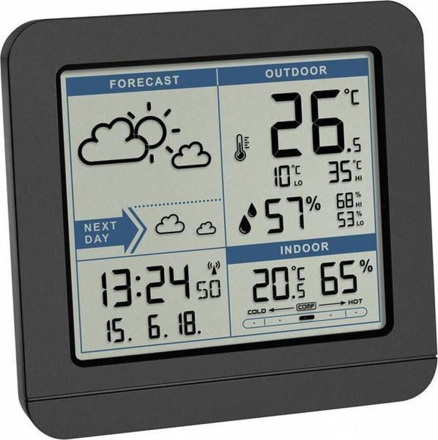 TFA Dostmann Sky 35.1152.01 Draadloos weerstation Verwachting voor 2 dagen Aantal sensoren max.: 1 stuk(s)