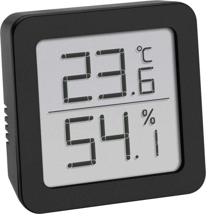 TFA Dostmann 30.5051.01 Thermo- en hygrometer Zwart