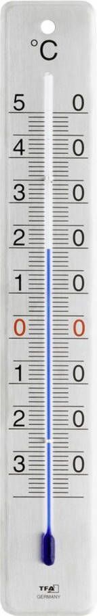 Ubbink Binnen buiten thermometer RVS 4 5 x 28 cm Buitenthemometers Temperatuurmeters