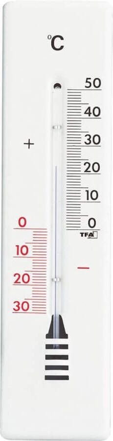 TFA Dostmann Thermometer binnen buiten wit 22 cm