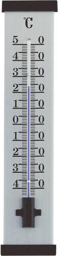 TFA Dostmann Thermometer binnen buiten aluminium zwart