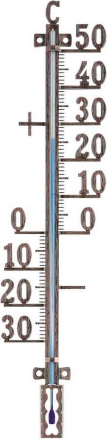 Express Buitenthermometer metaal koperkleurig 41 cm