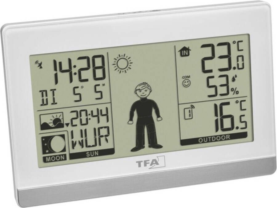 TFA Dostmann Weather Boy 35.1159.02 Draadloos weerstation Verwachting voor 8 uur Aantal sensoren max.: 3