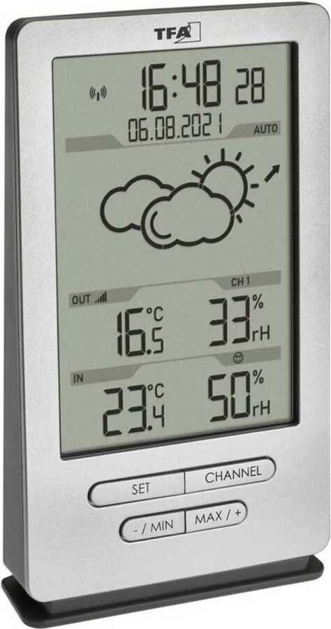 TFA Dostmann XENA 35.1162.54 Draadloos weerstation Verwachting voor 12 tot 24 uur Aantal sensoren max.: 3