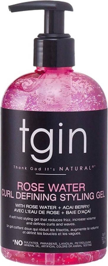 Tgin Rose Water Curl Defining Styling Gel (13oz 368g)