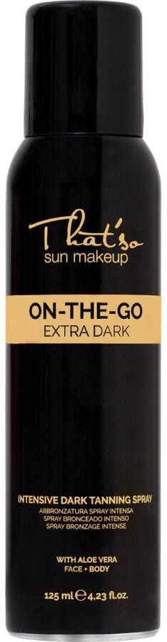 That'So Zelfbruiner Self Tan voor gezicht en lichaam On the go Extra Dark Direct bruine kleur 125ml