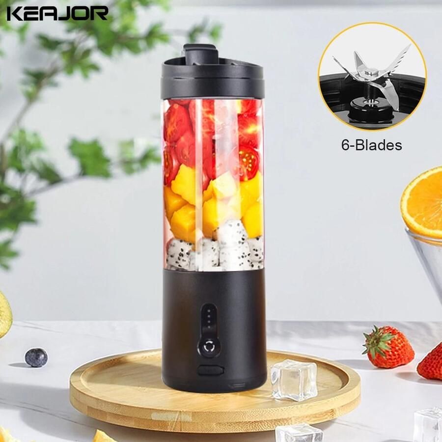 THcom Draagbare Mini Blender Oplaadbare Blender Smoothie Maker- Shakebeker Elektrisch