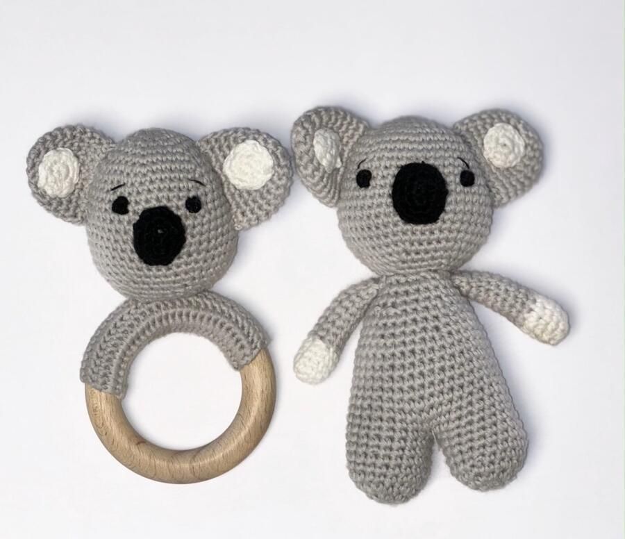 The Baby Supply Knuffel & Rammelaar set Koala