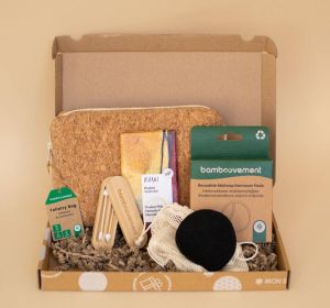 The Bamboovement Moederdag cadeautje Moederdag Geschenkset Duurzaam Cadeau Geschenkset Vrouwen Herbruikbare Wattenschijfjes Toilettas Dames Wattenstaafjes Herbruikbaar