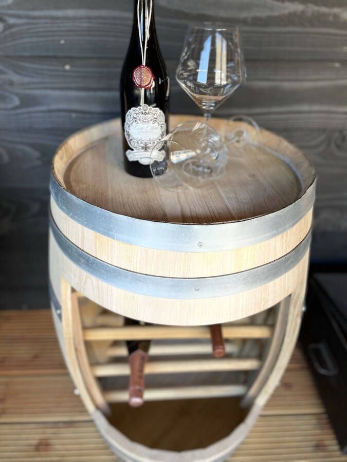 The Barrel-Oirschot Wijnrek 150L kastanje houten wijnvat Wijnmeubel Wijnton Wijnopslag Wijnkast Drank kast