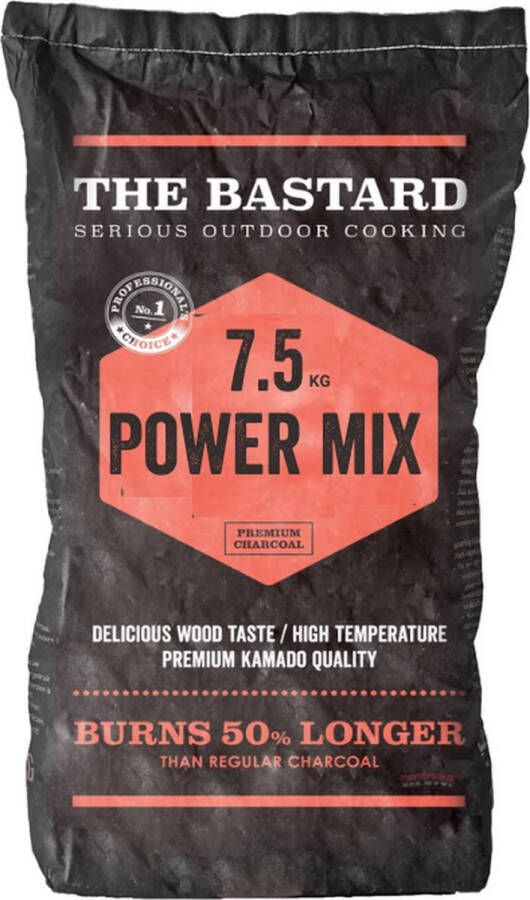 The Bastard Powermix 7 5 Kg houtskool Marabu Mesquite Quebracho Black Thorn