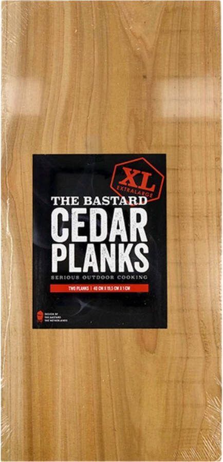 The Bastard rookplank set Red Cedar (40x20 cm) (set van 2)