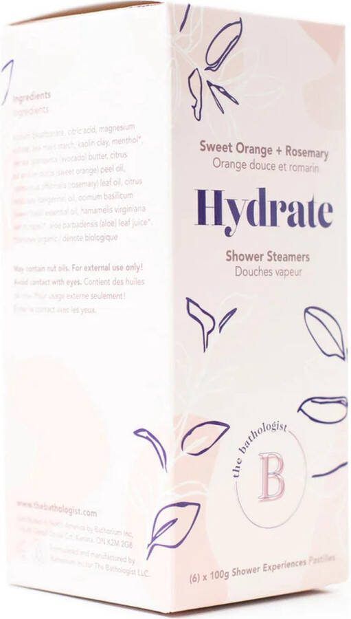 The Bathologist SHOWER STEAMER HYDRATE NATURAL