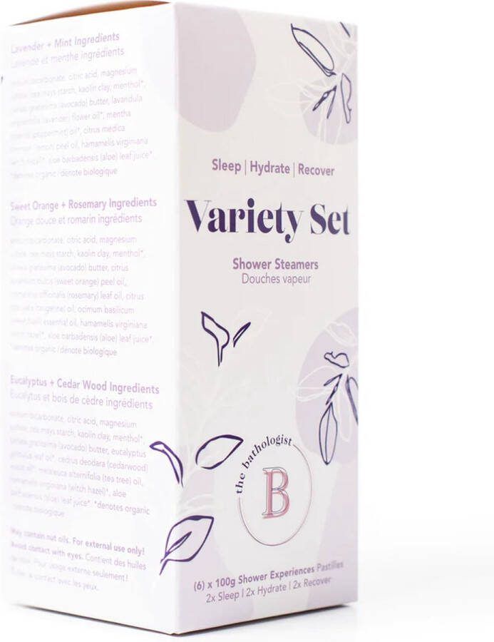 The Bathologist SHOWER STEAMER VARIETY SET NATURAL