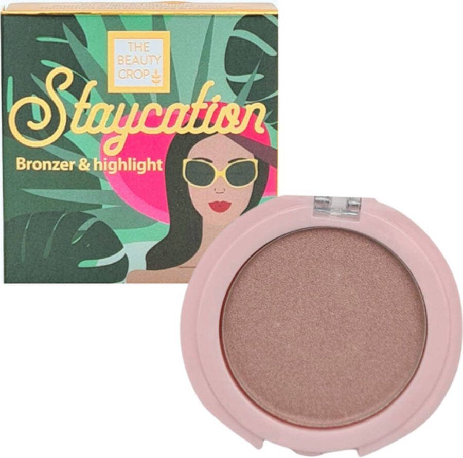 The Beauty Crop Staycation Highlighter Sicily Sunset Verrijkt met Groene Thee en Kokosnoot UK Beauty 2.5 g
