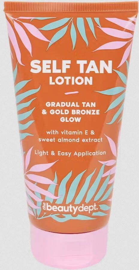 The Beauty Dept Zelfbruiner lotion met vitamine E sweet almond extract 150 ml Zelfbruiningslotion Self tan lotion gradual tan & gold bronze glow Light & easy apply