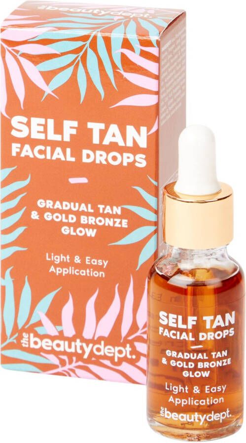 The Beauty Dept Zelfbruiner Self Tan Facial Drops Gradual tan & Gold bronze GLOW