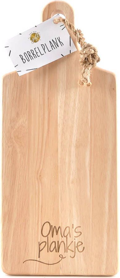 Serveerplank Oma's plankje borrelplank broodplank hout plank the big gifts