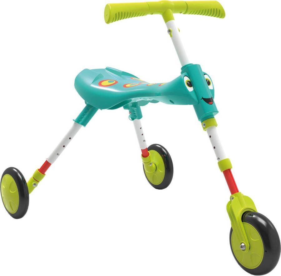 The Bugs Scuttlebug Xl Splodge Opvouwbare Loopfiets Met 3 Wielen Loopfiets 360° Wielen Hoogte Verstelbaar