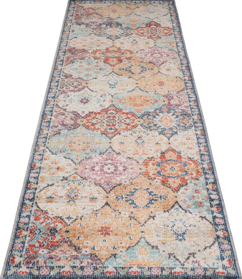 The carpet Buitentapijt 200x290 voor balkon terras of tuin Coloré Vintage Rechthoekig robuust outdoor Vloerkleed weerbestendig en UV-bestendi Binnen en Buiten Palma