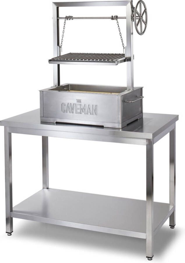 The Caveman Grill Caveman Grill 'Pro' Inbouw Argentijnse Grill Buitenkeuken Professionele keuken Santa Maria Grill Houtvuur & Houtskool