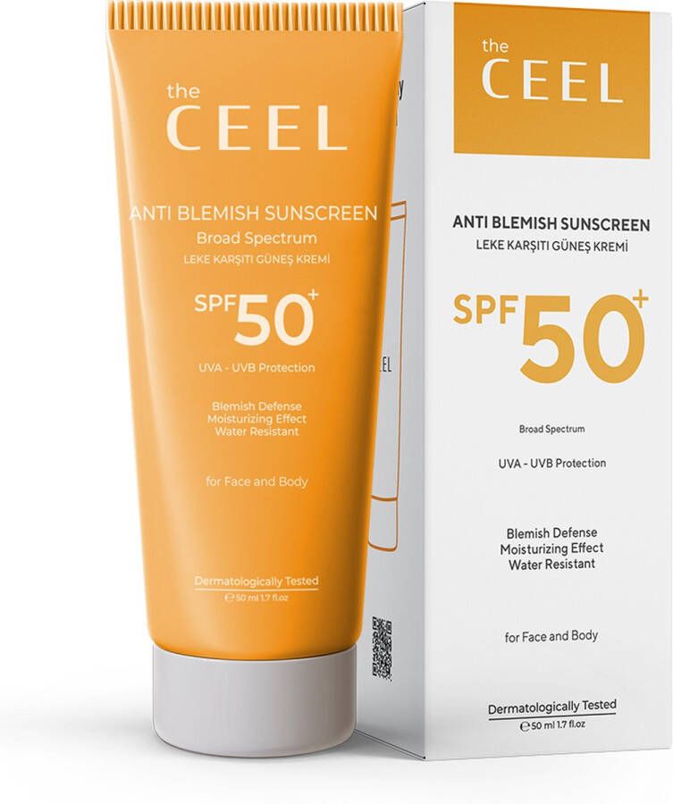 The Ceel Anti-vlekken hoge bescherming zonnebrandcrème spf 50+