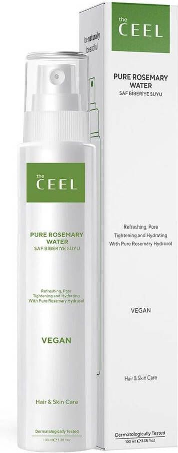 The Ceel Rozemarijn haarwater met anti-haaruitval en voor betere haargroei Pure vegan rozemarijnwater voor haar en huid Sterkere haargroei en effectief tegen haaruitval Haarserum Tonic-effect met zuiverende en reinigende eigenschappen 100 ml