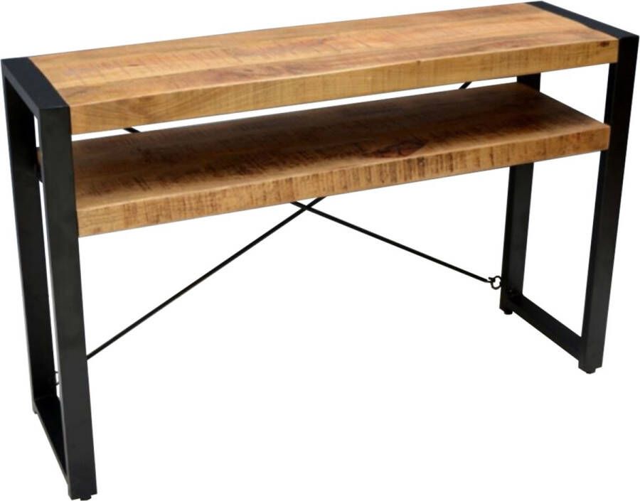 The Copperbarn Console tafel 2 planken mangohout Britt sidetable