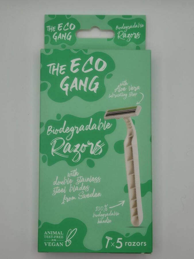 The eco gang Scheermesjes Biologisch afbreekbaar Eco vriendelijk- 5 stuks