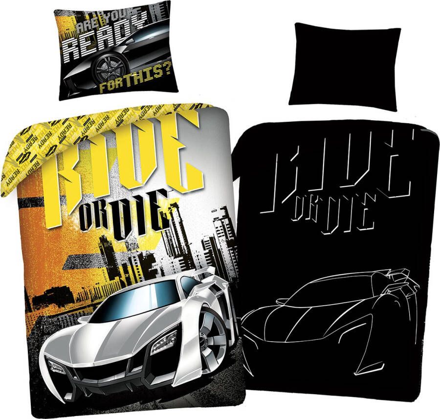 The Fast and the Furious Dekbedovertrek Ride or Die Glow in the Dark 140 x 200 + 70 x 90 cm Katoen