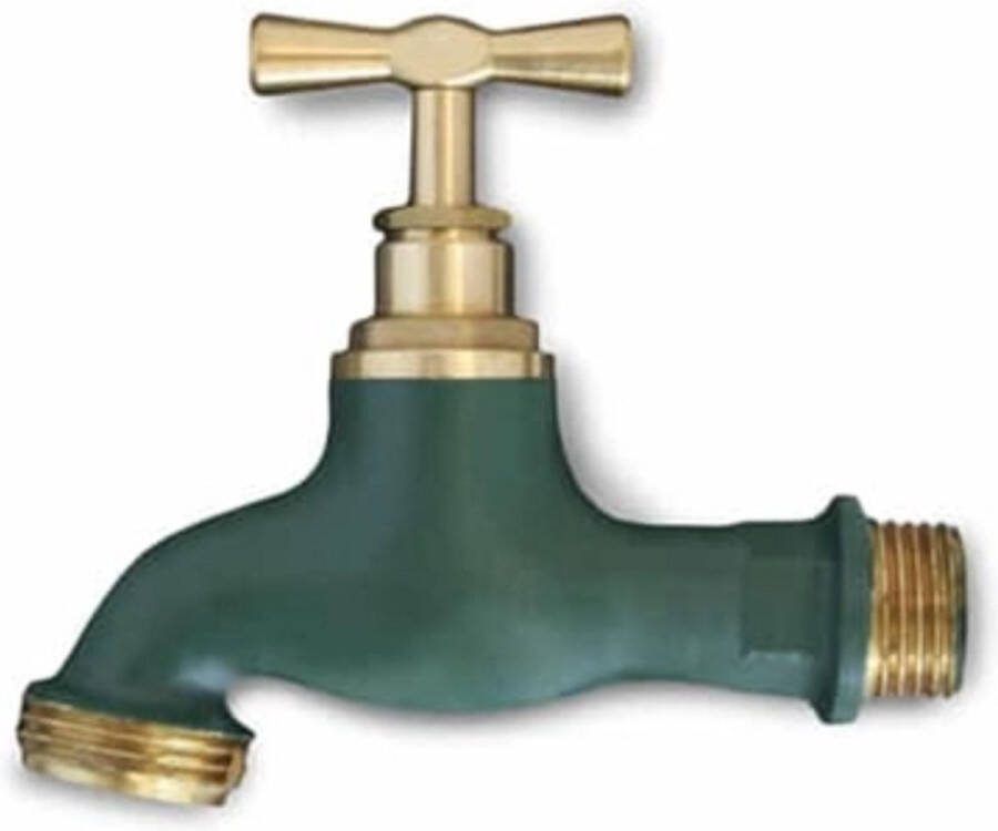 The Garden People Vintap Forest Kraan 100% Vintage Groen Buitenkraan Messing Kraan Geen Gereedschap Nodig