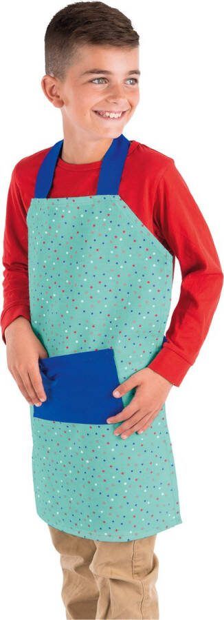 The great british sewing bee Maak Je Eigen Schort Kit 4-delig Groen Blauw