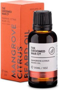 The Groomed Man Co . Mangrove Citrus Beard Oil Premium Baardolie Stimuleert Baardgroei Baard Verzorging Mannen Geur Olie Citroengras Patchouli 30ML