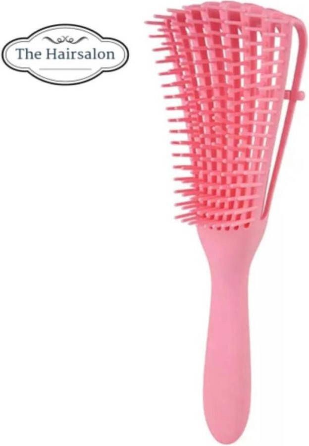 The Hairstudio Roze Anti-klit Haarborstel NL 2-dagen LEVERTIJD Kinder haarborstel Anti-klit Krullenhaarborstel Detangler brush Detangling brush