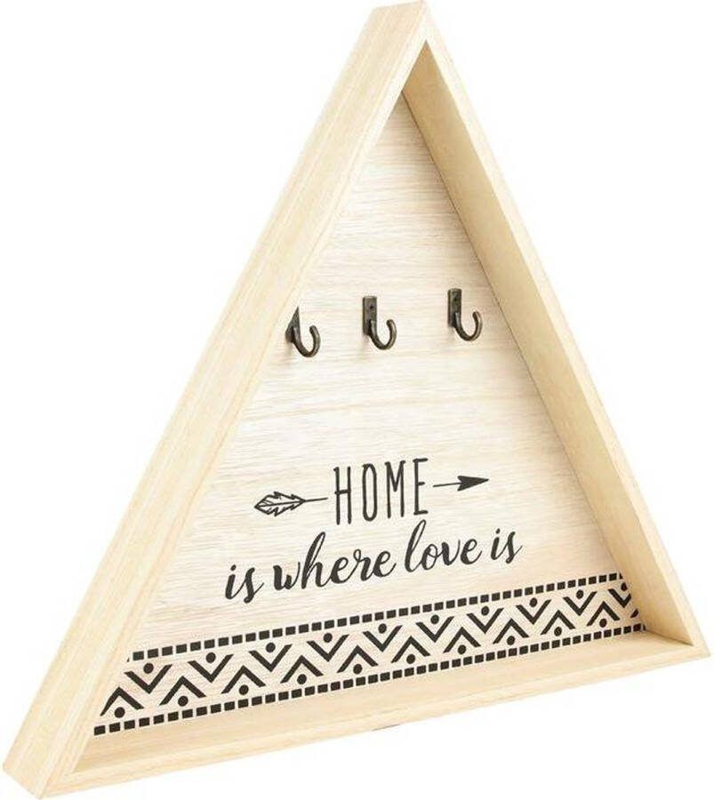 The Home Deco Factory Sleutelkastje Home is where love is 3 sleutels