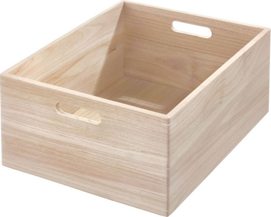The Home Edit opbergbox hout (opbergbox F) Wooden Collection Hout Stapelbaar