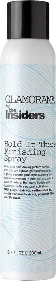 The Insiders Hold It There Finishing Haarspray Droog & Lichtgewicht Natuurlijke Zachte Glans Betere Stylingresultaten 250ml