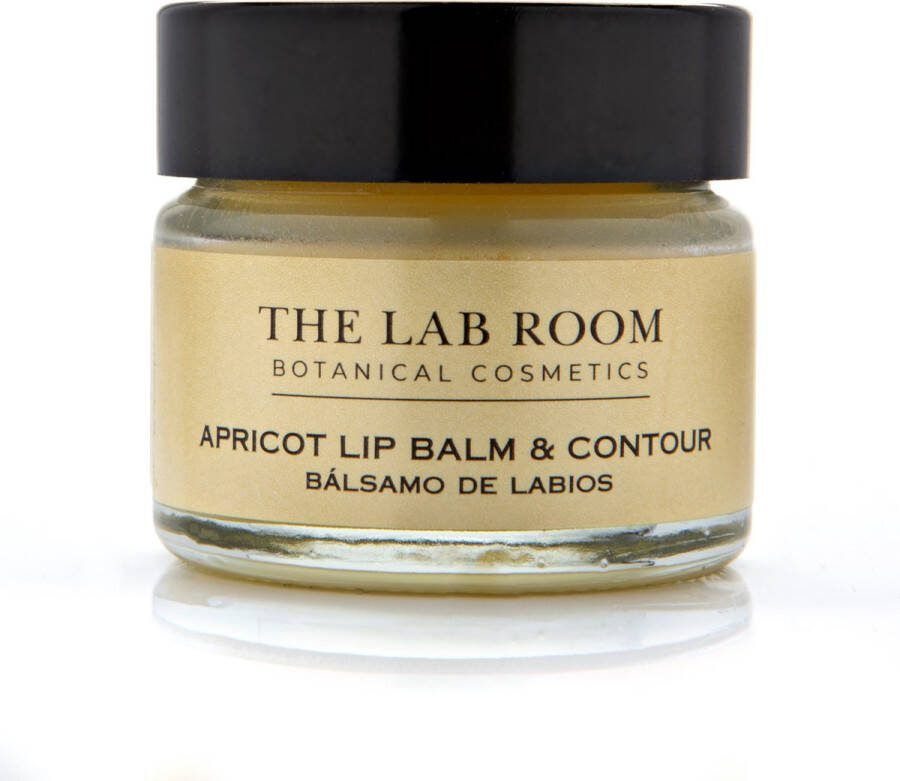 The Lab Room Apricot Lip Balm & Contour Lippenbalsem Abrikoos Biologisch 15 ml