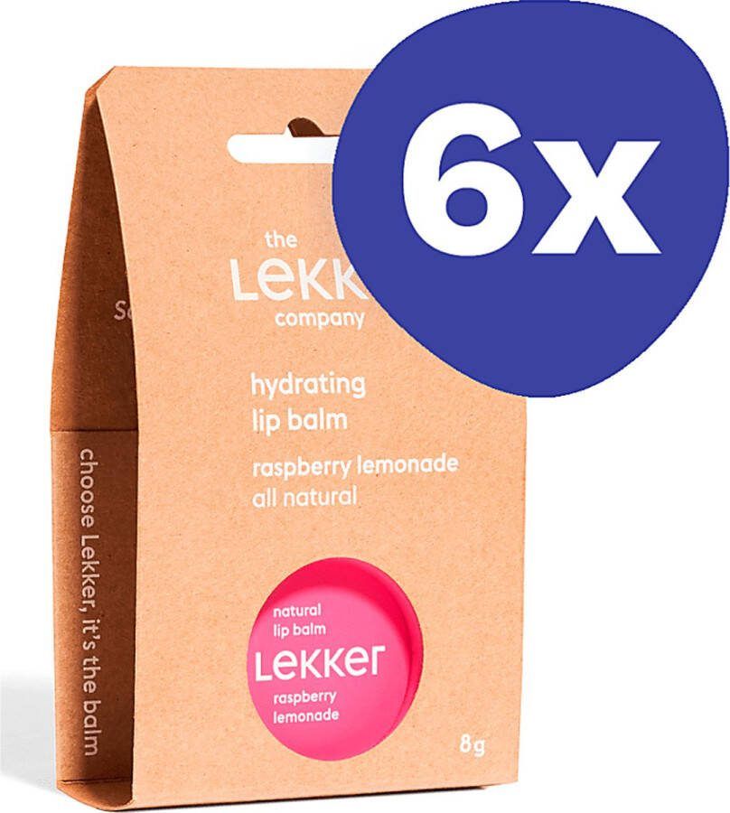 The Lekker Company Lippenbalsem Frambozen Limonade (6x 8g)
