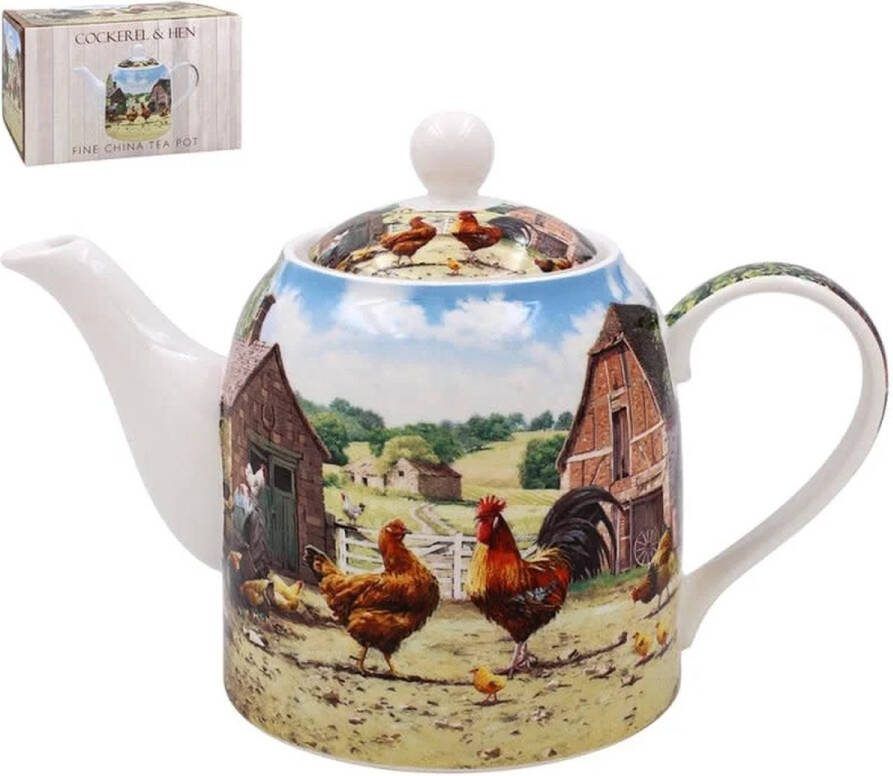 The Leonardo collection Theepot Haan & Hen