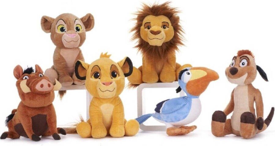 The Lion King 2024 Pluche Knuffel Set 30 cm (Simba Mufasa Nala Pumba Timon Zazu) {De Leeuwen koning Plush Toy Speelgoed Knuffeldier voor kinderen jongens meisjes Leeuwen Tijger Knuffeldieren Simba Mufasa Nala Timon Pumba}