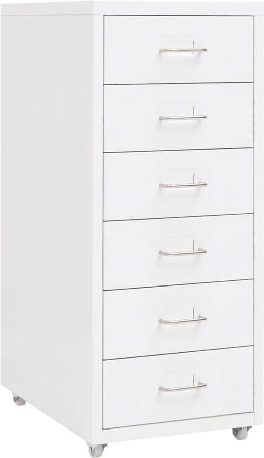 The Living Store Archiefkast 6 lades 28 x 41 x 69 cm Metalen handvatten