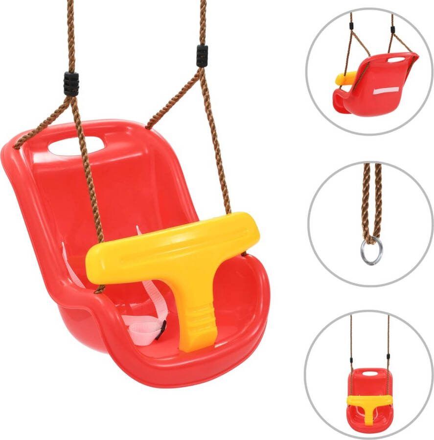 The Living Store Babyschommel Veiligheidsschommel voor babys en peuters 36 x 43 x 42 cm PP materiaal
