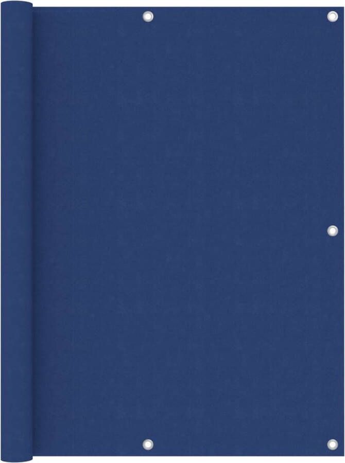 The Living Store Balkonscherm Blauw 120x500 cm Waterbestendig UV-bestendig Oxford stof PU-coating