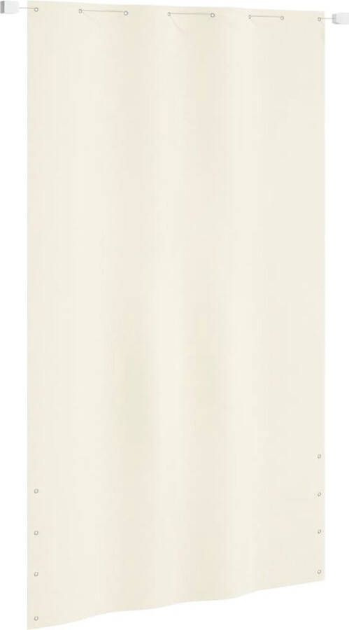 The Living Store Balkonscherm Crème 140 x 240 cm Waterbestendig Oxford stof