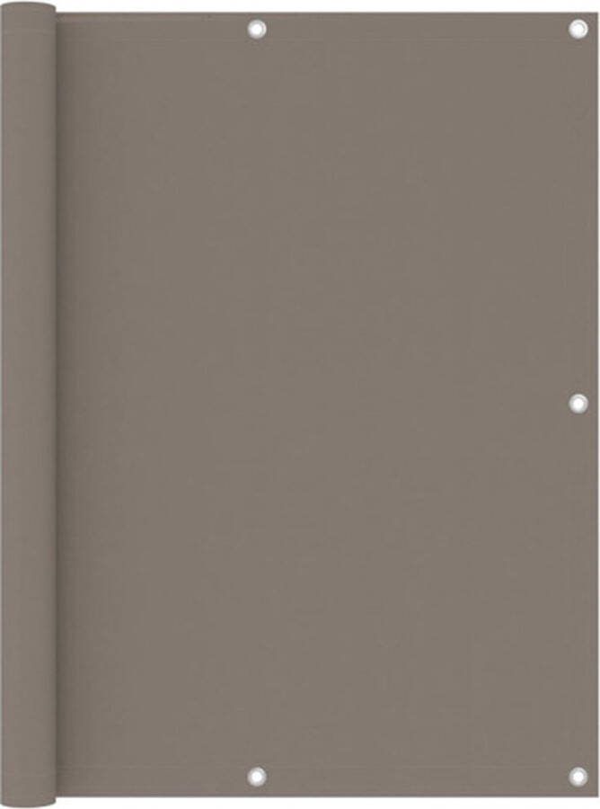 The Living Store Balkonscherm Oxford PU-coating 120 x 500 cm Waterbestendig